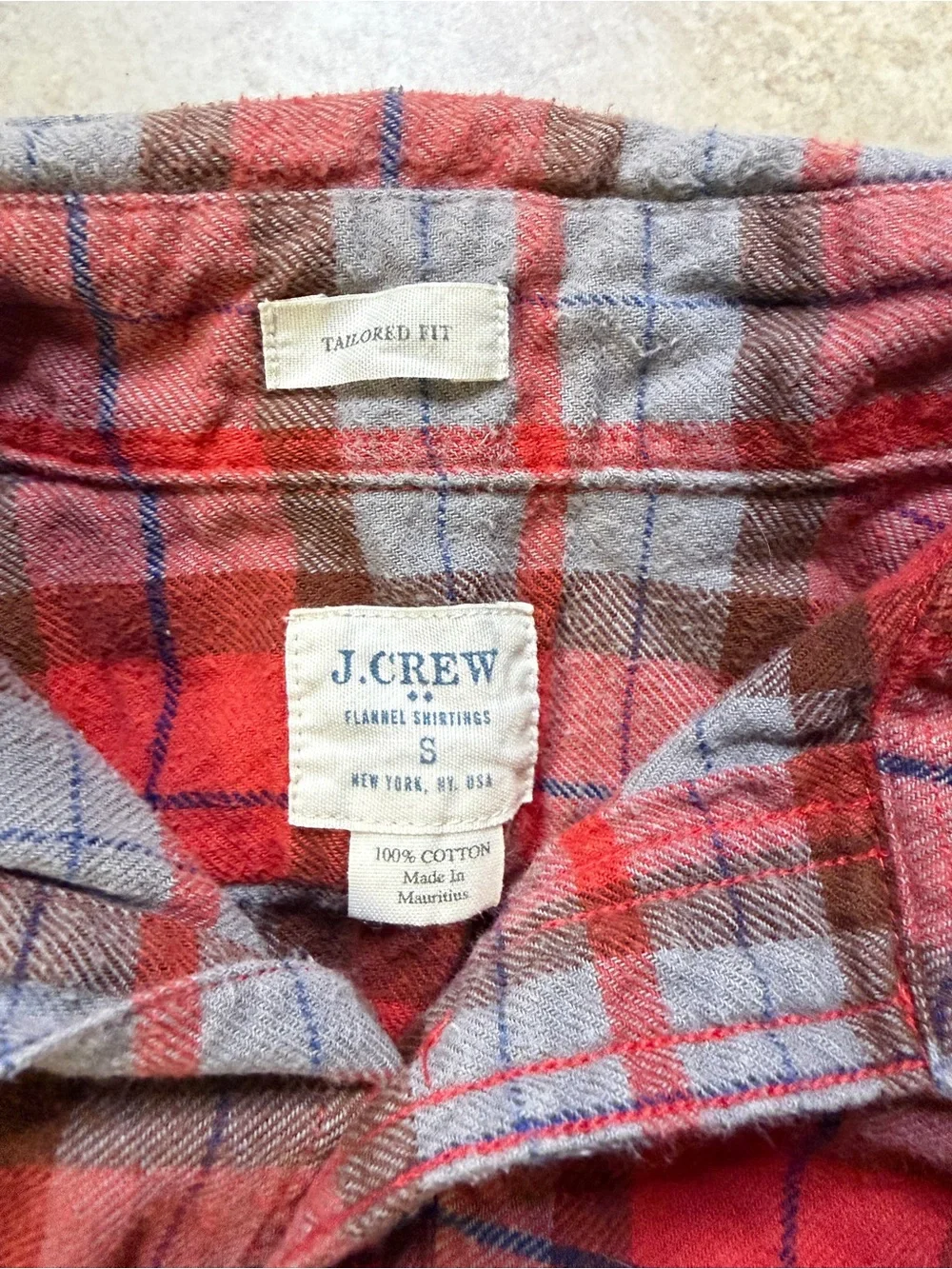 J. Crew lightweight plaid